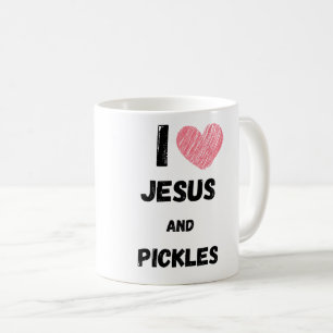 Pickles och Jesus religiösa Kaffemugg