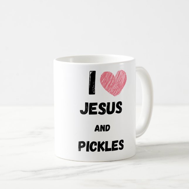 Pickles och Jesus religiösa Kaffemugg (Framsida höger)