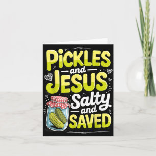 Pickles Och Jesus Saltade Och Räddade Kort