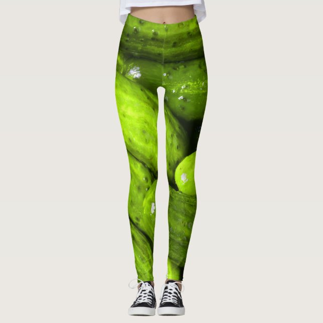 Pickles Pickle Älskare Gift Pickle Boll personifie Leggings (Framsida)