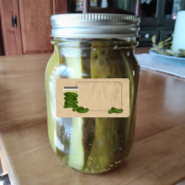 Pickles-produktetiketter Fraktsedel