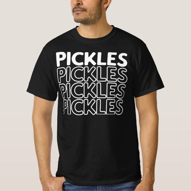 Pickles Retro Green Gift  T Shirt (Framsida)