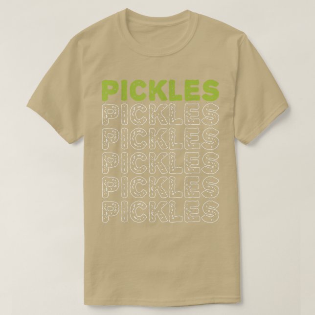 Pickles Vegan Pickle Älskare Vegetable Farming Veg T Shirt (Design framsida)