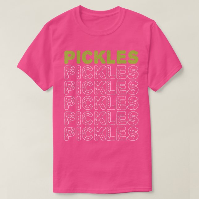 Pickles Vegan Pickle Älskare Vegetable Farming Veg T Shirt (Design framsida)