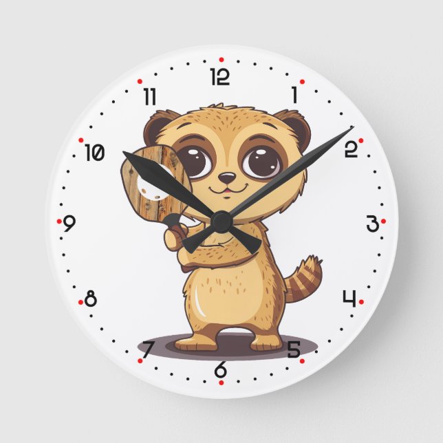 PickleScout Pickleball  Rund Klocka (Framsida)