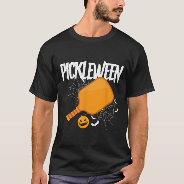 Pickleween Halloween Pickleball Costume Halloween T Shirt (Framsida)
