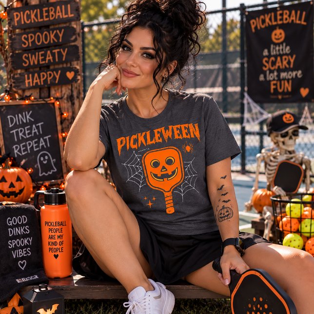 Pickleween Halloween & Pickleball T Shirt (Skapare uppladdad)