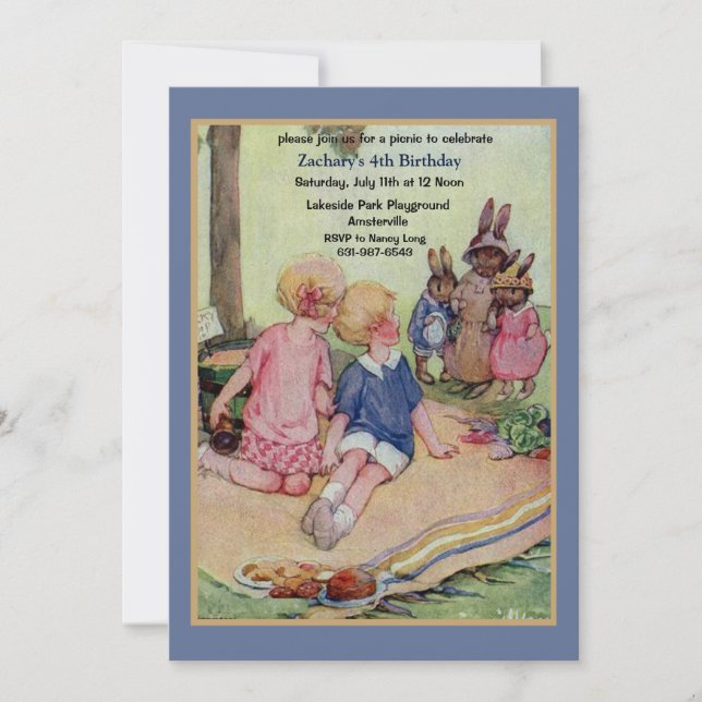 Picknick-inbjudan Inbjudningar (Framsida)