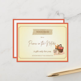 'Picknick' Roligt presentkort Vykort