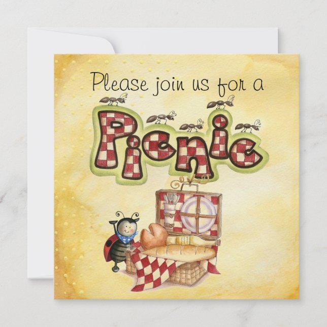 picknickinbjudan inbjudningar (Framsida)