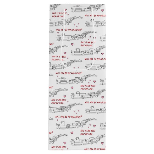 Pickup Line Valentine Funny Lastbil Älskare (Framsidan)