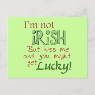 Pickup linje för St. Patricks Day Vykort