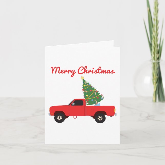Pickup Truck Julgran Kort (Framsida)