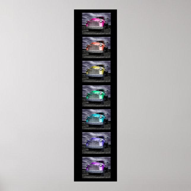 pickup vintage av regnbåge poster (Framsidan)