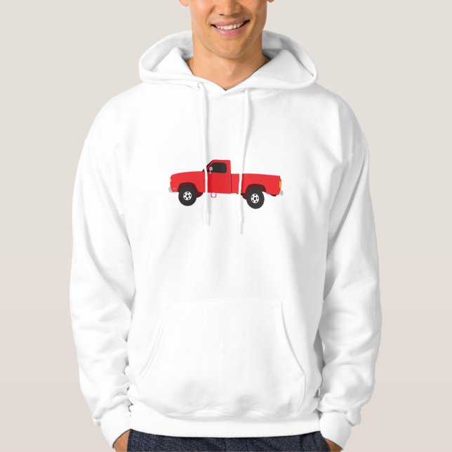 Pickupa Lastbil Transport Lastbilar Hoodie (Framsida)