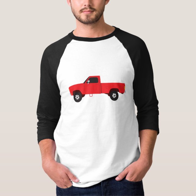 Pickupa Lastbil Transport Lastbilar T Shirt (Framsida)