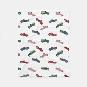 Pickupa Lastbilar Cute Fordon Transport Fleecefilt