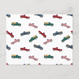 Pickupa Lastbilar Cute Fordon Transport Helg Vykort