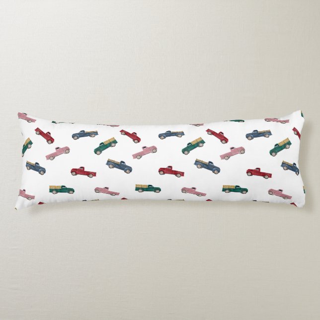 Pickupa Lastbilar Cute Fordon Transport Kroppskudde (Framsidan)