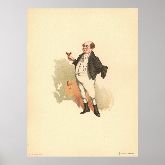 Pickwick by Kyd, Dickens' Pickwick  Poster (Framsidan)