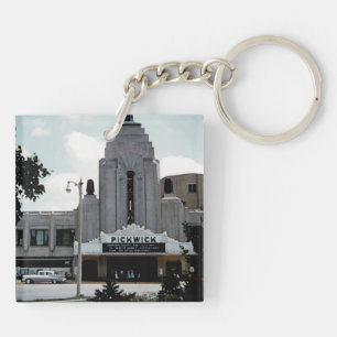 Pickwick Movie Theater Park Ridge Watercolor Art