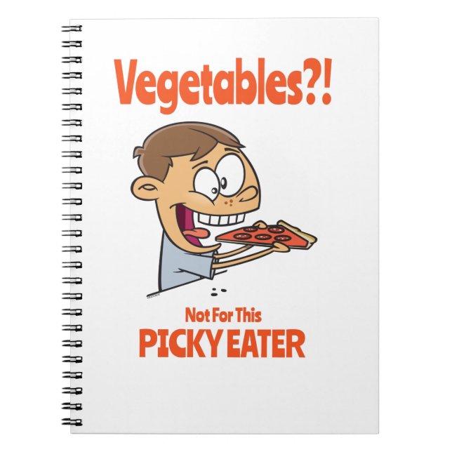 Picky Eater-livsmedelsdesign för fussy-etrar Anteckningsbok (Framsidan)