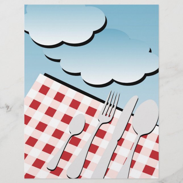 Picnic Backgroun Reklamblad (Framsidan)