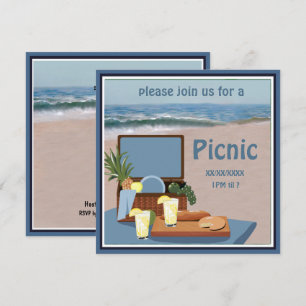 Picnic Basket Beach-inbjudan Inbjudningar