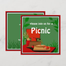 Picnic Basket-inbjudan Inbjudningar