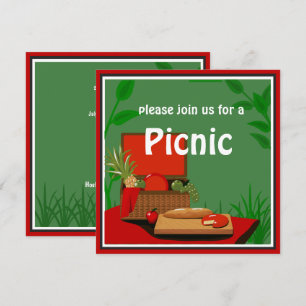 Picnic Basket-inbjudan Inbjudningar