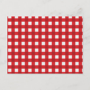 Picnic Blanket Mönster Vykort