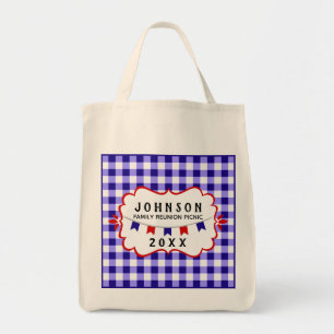 Picnic Family Reunion   Blue Checker ・ Barbecue Tygkasse