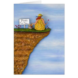 Picnic för en hälsningskort