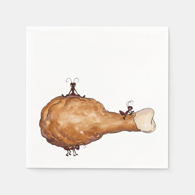 Picnic Fried Chicken Pappersservett (Framsidan)