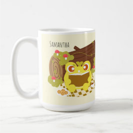 Picnic Frog Reading A Bok Kaffemugg