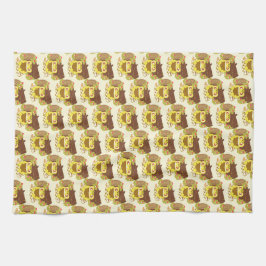 Picnic Frog Reading A Bok Kökshandduk