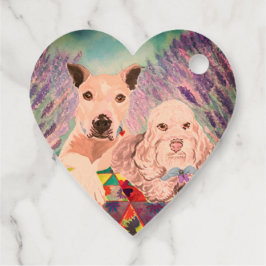 Picnic Hundar Gåvor Etiketter