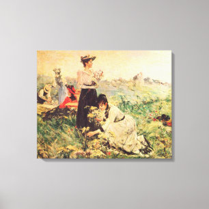 Picnic i Normandie av Juan Luna. Canvastryck
