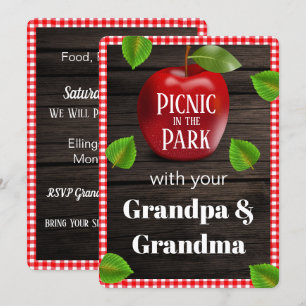 Picnic i Park Playdate Inbjudan