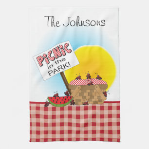 Picnic i parken   PERSONLIG Kökshandduk
