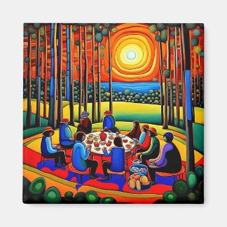 Picnic i skogen 2 magnet