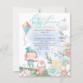 Picnic-inbjudan till Monkey Boy Shower