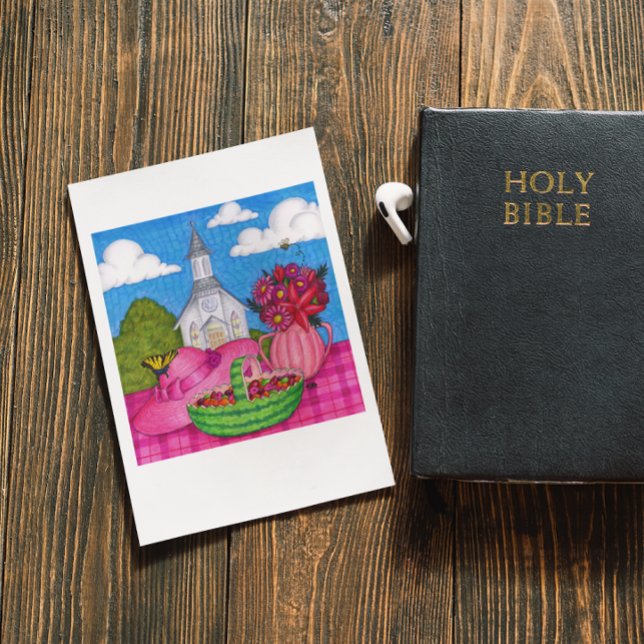 Picnic-inspirationskort för kyrkan vykort (Skapare uppladdad)