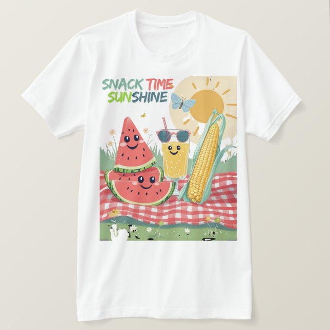 Picnic Pals – Summer Snack Squad T Shirt (Design framsida)