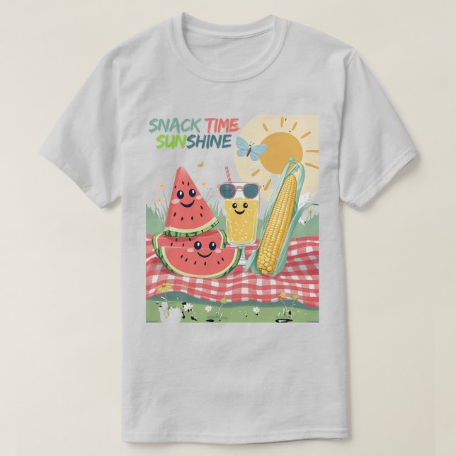 Picnic Pals – Summer Snack Squad T Shirt (Design framsida)