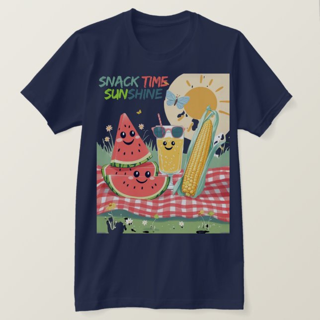 Picnic Pals – Summer Snack Squad T Shirt (Design framsida)