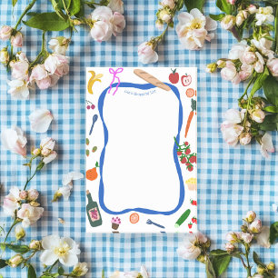 Picnic Ram Cute ANPASSNINGSBAR Shopping List Livsm Post-it Block