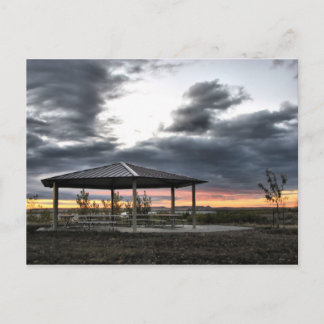 Picnic Shelter at Sunrise Vykort