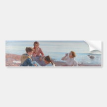 Picnic Snack på stranden (italiensk sjövägscen)