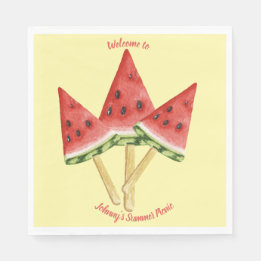 Picnic Tallrikar - Vatten Melon Slices Personlig Pappersservett